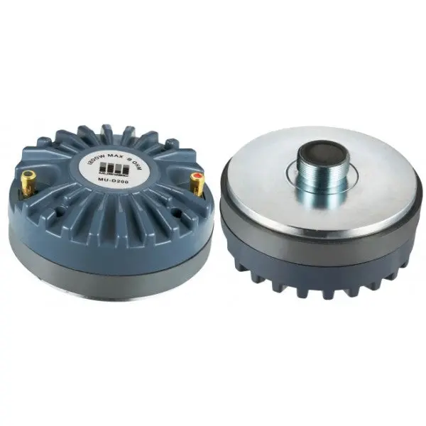 MUSYSIC MU‑D200 Pair of 2.0" Titanium Compression Drivers – 1200W Peak, Screw‑On, 8 Ohm