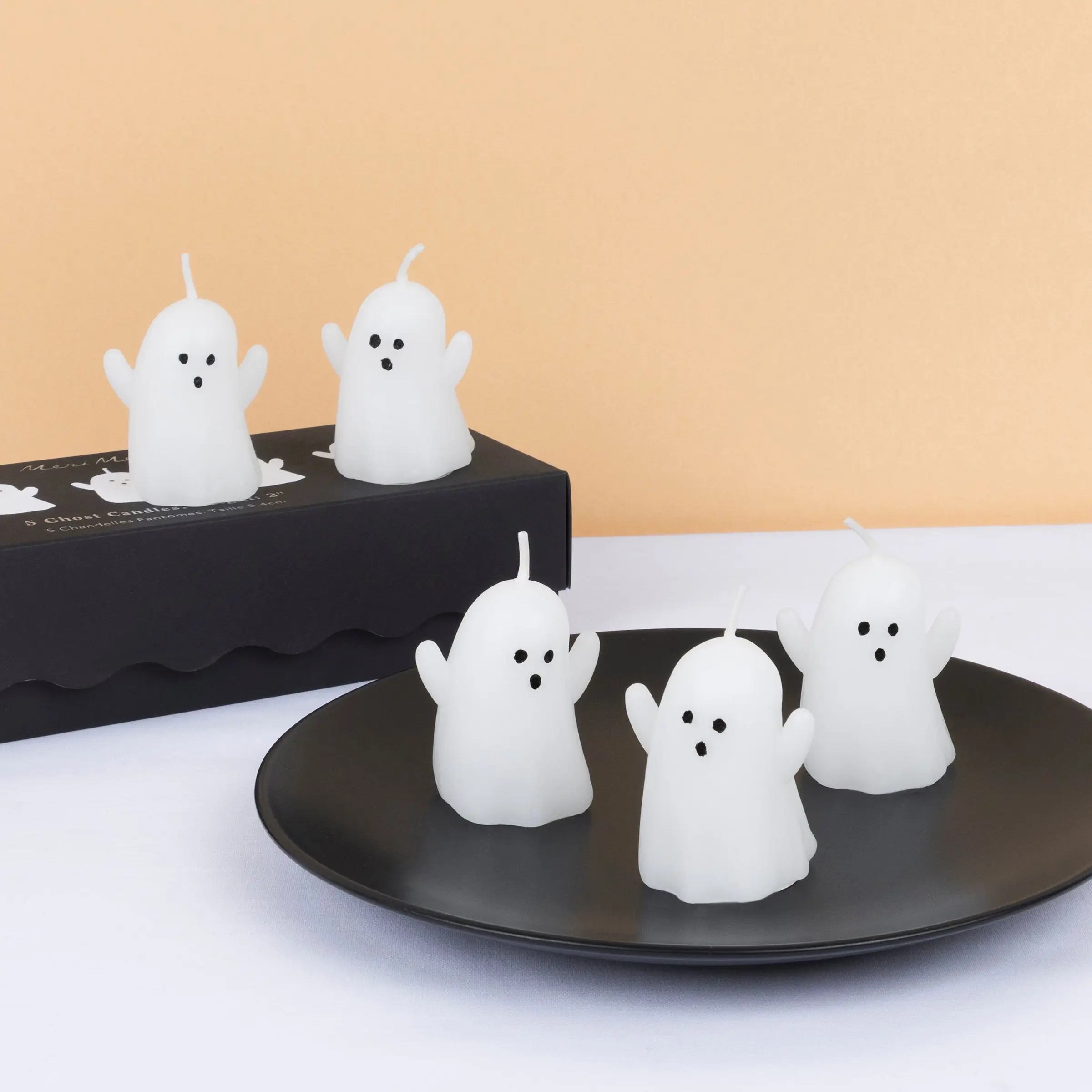 Mini Ghost Candles (x 5)