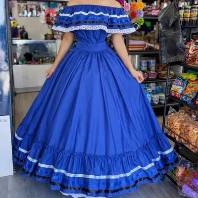 blue folklorico dress SIENNA MIDAXI SLIP DRESS IN BRIGHT BLUE LEOPARD  Therapy Boutique
