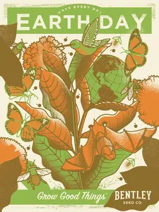 Make Every Day Earth Day - Poster (Green, Brown, Orange)