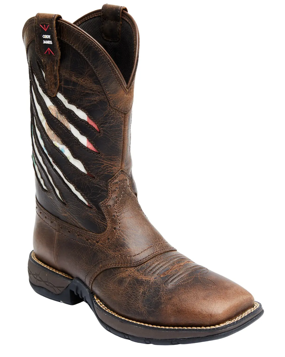 Cody James Men's Men'S Scratch Mexico Flag Lite Performance Western Boot - Bcjsp21p4