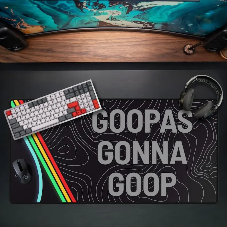 ARC Raiders Goop Desk Mat - The Burnt Peanut - Large Mouse Pad - Gamer Gift - Video Game Lover - Goopas Gonna Goop v1