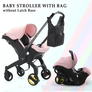 (No Base)Baby Stroller For Newborn,Convenient Attached Storage Bag,With A Sunshade,The Wheels Can Be Locked,The Handlebars Can Be Adjusted In Both The Forward And Reverse Directions