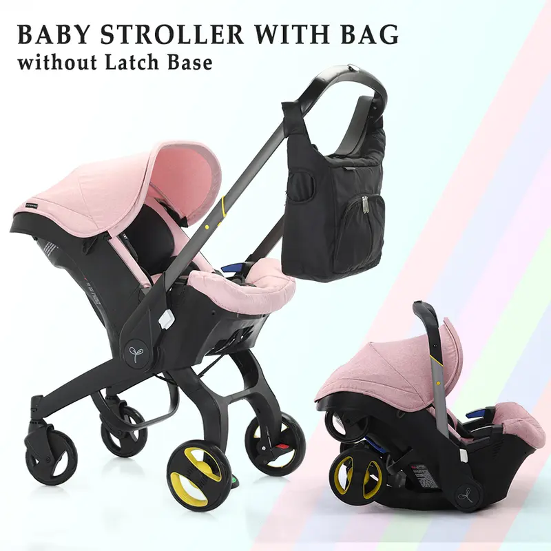 (No Base)Baby Stroller For Newborn,Convenient Attached Storage Bag,With A Sunshade,The Wheels Can Be Locked,The Handlebars Can Be Adjusted In Both The Forward And Reverse Directions