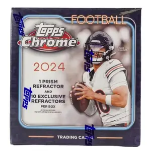 2024 Topps Chrome Football Mega Box NFL Trading Cards