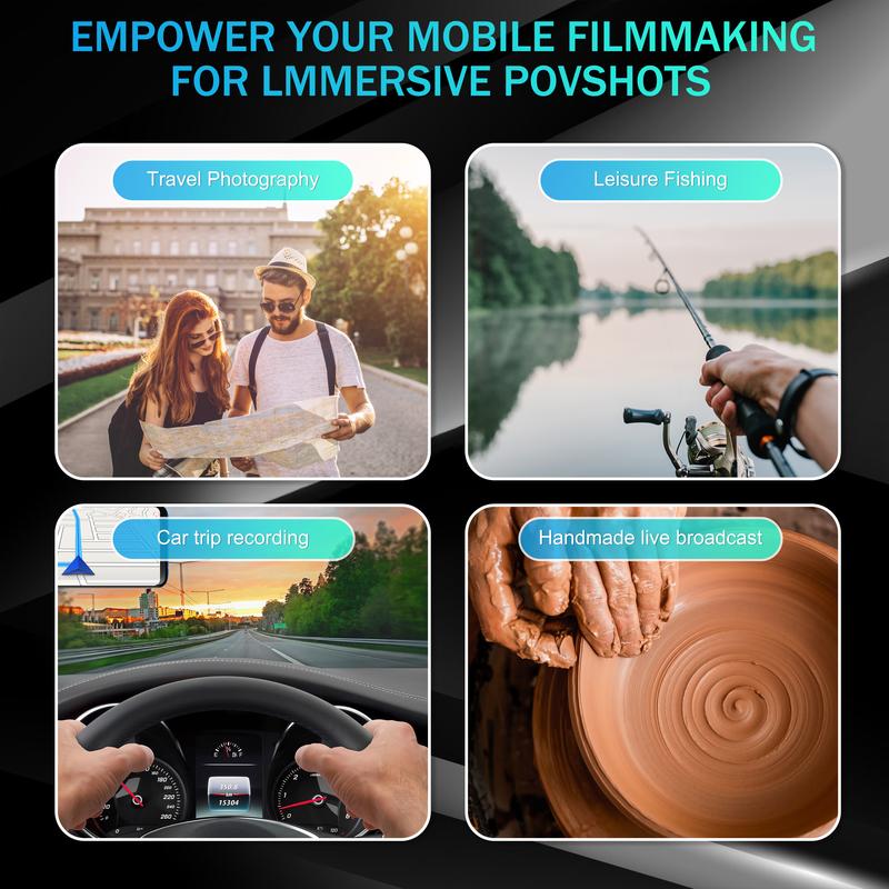 Hands-Free Magnetic Neck Mount: Secure Holder for Phones, Perfect for Vlogging and Selfies! Compatible with iPhone 15/14/13/12 Series and Android Devices