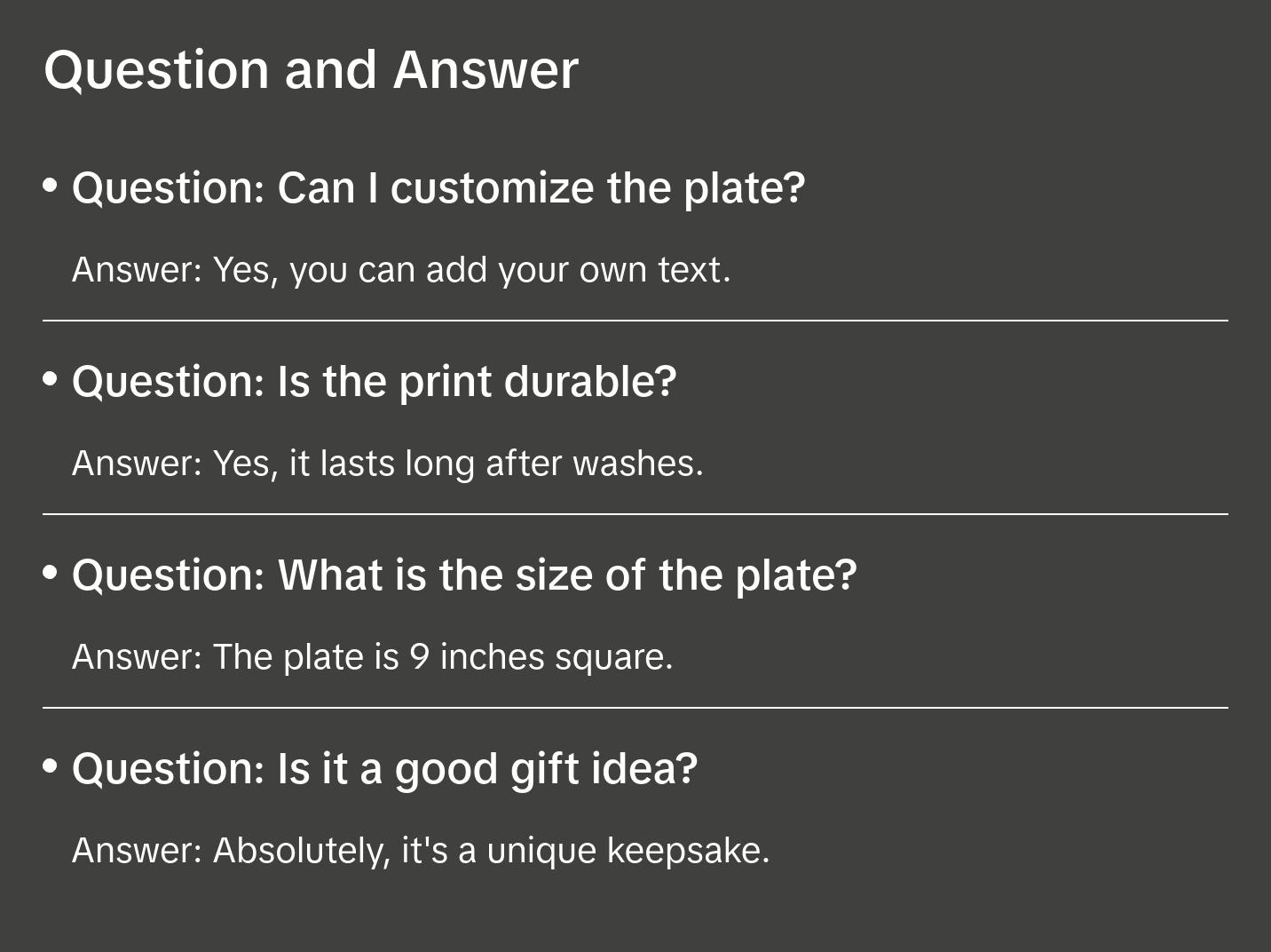 Mother’s Day Gift, Personalized Recipe Plate, Custom Plate, Family Recipe Keepsake, Custom Recipe Gift, Handwritten Plate, Square Plate Ceramic Traditional Collection