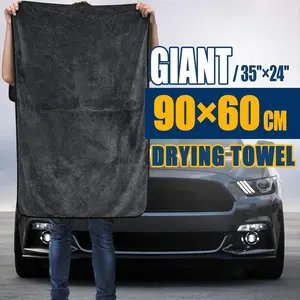 Car Drying Towel, Professional Car neatly Towel, with Double Twist Loop, Ultra-Absorbent Oversized Microfiber Drying Towel for Cars and Trucks super clean cloth black line towel