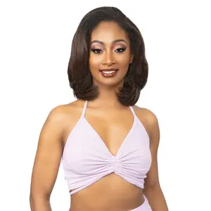 Janet Collection Remy Illusion 100% Human Hair Mix Easy N Swift Half Wig - AGRA