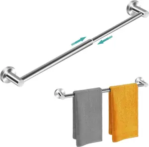 Towel Racks Bathroom-Adjustable Towel Holder 13.18inch-24inch Sturdy and Rustproof Towel Bar Wall Mounted
