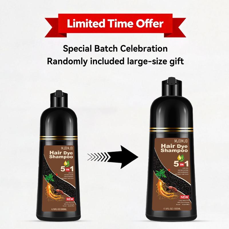 Blonde Brown Hair Dye Shampoo 5-in-1 – Safe & Natural Herbal Formula for Men & Women, Long-Lasting Color Shampoo for Gray Coverage, Champú Para Canas / Shampoo Para Pintar El Cabello, 200ml (Blonde Brown) Haircare Golden