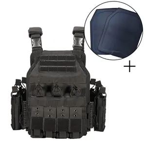 Multi-functional vest with 2 pc 3-A palte multipleequipmentpouches adjustable size comfortable andbreathable to wear.