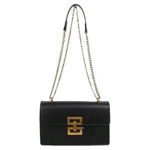 Black Vegan Leather Crossbody Bag for Women Evening Bag Minimalist Flap Shoulder Purse Perfect for Party Office Work Commute