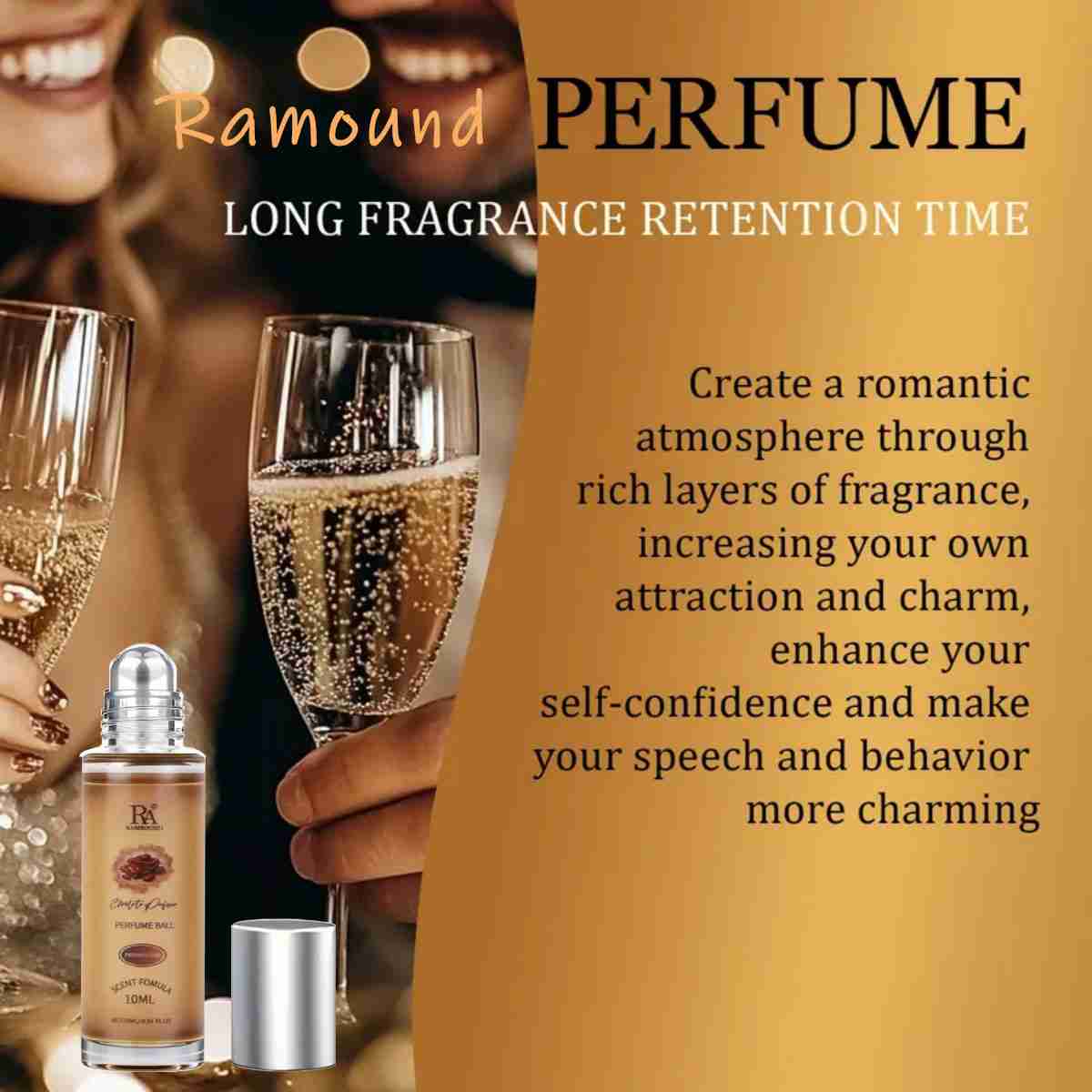 Chocolate Roll-On Perfume, 10ml of Rich, Long-Lasting Gourmand Scent! Unique & Captivating Fragrance for Dates, Work, & Travel. Romantic Gift Set