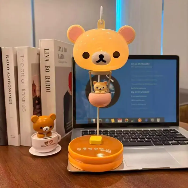 Rilakkuma Balloon Lamp Bedroom Night Light High-Value Table Lamp Home Living Room Desktop Ornament Creative Birthday Gift(Includes AAA Batteries and Screwdriver), Room Decor, Whimsical