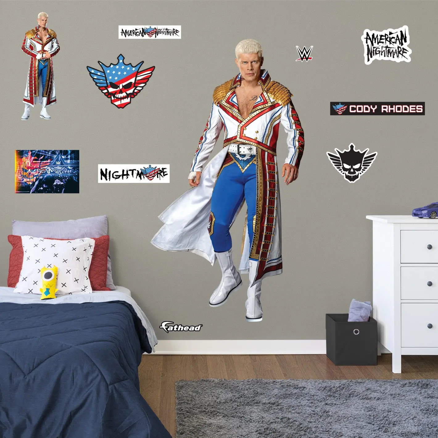 Cody Rhodes - RealBig Collection - Official WWE - Reusable Vinyl Wall Decals #1