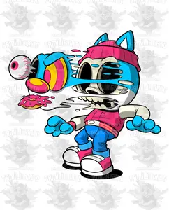 Urban Cartoon 27 DTF Transfer