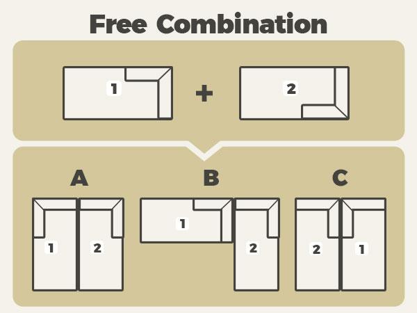 【2 Packages Shipping】Ovios 81" Oversized Sectional Double Lounge Chaise with Cloud Plush Sofa Bed, Fluffy Modern Boneless Couch Sleeper Loveseat Chair for Indoor Living Room Bedroom Reading Movie - No Assembly Required