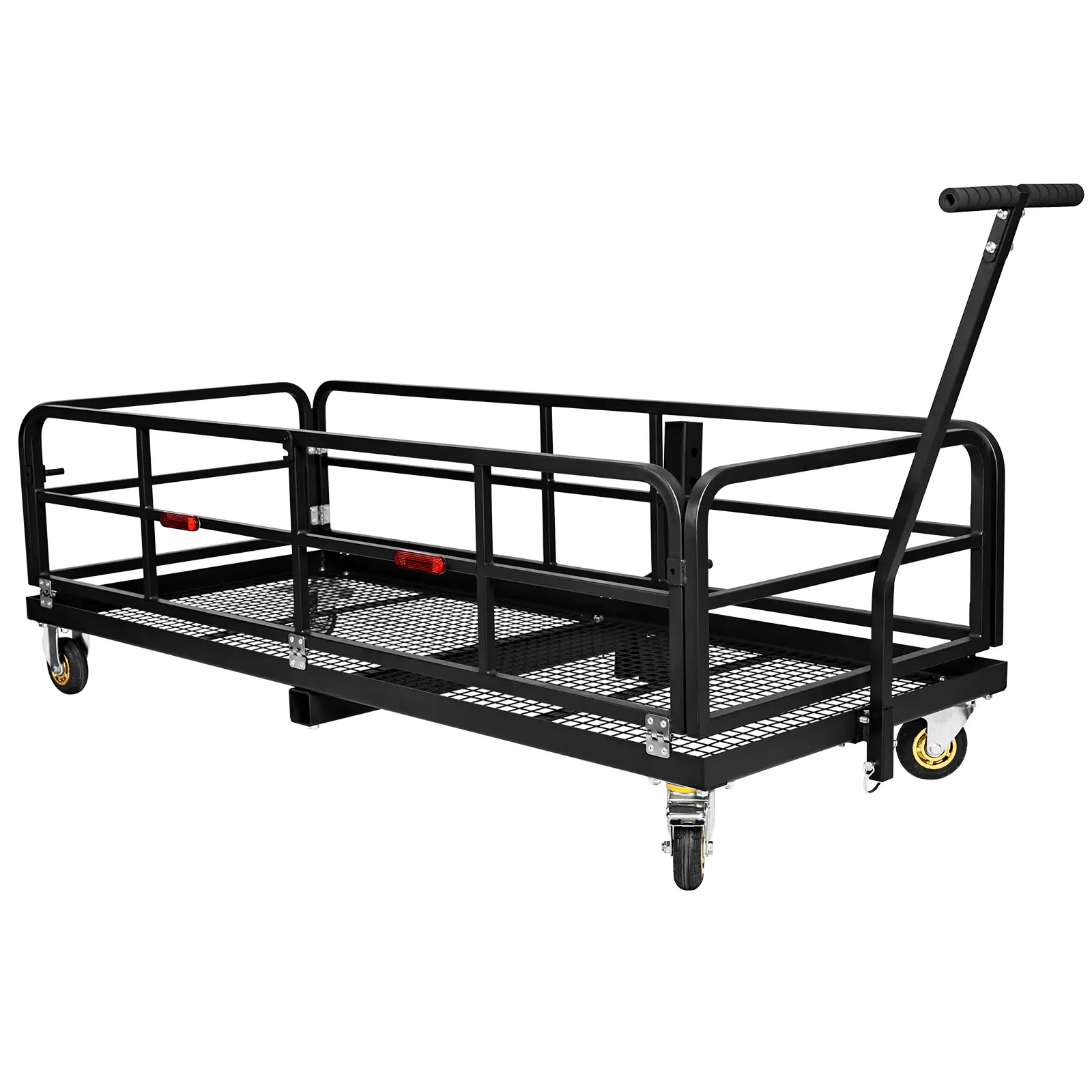 500lb Heavy-Duty Steel Folding Cargo Rack, Automotive 2"-Trailer Hitch Mount, Rust-Resistant Storage Organizer, Quick Assembly SUV Accessories, Truck Accessory for Camping, Travel