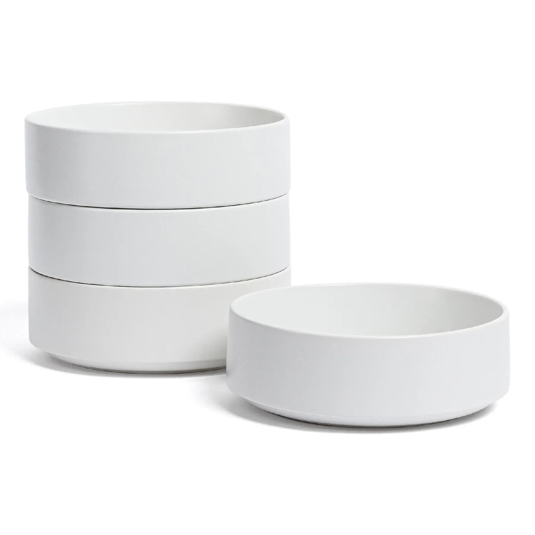 over&back Stackable 25oz Semi-Matte Stoneware Cereal Bowls over&back Stackable 25oz Semi-Matte Stoneware Cereal Bowls