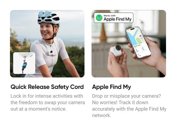 Insta360 GO Ultra - Small 4K Vlogging Camera, Hands-Free, POV Cam, 1/1.28" Sensor, 53g Lightweight, 156° FOV, 200 Min Battery Life, Magnetic Wearable Action Camera for Sports, Vlog