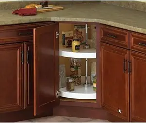 Lazy Susan Set, Polymer, White Cabinet Organizer. Premium Range.