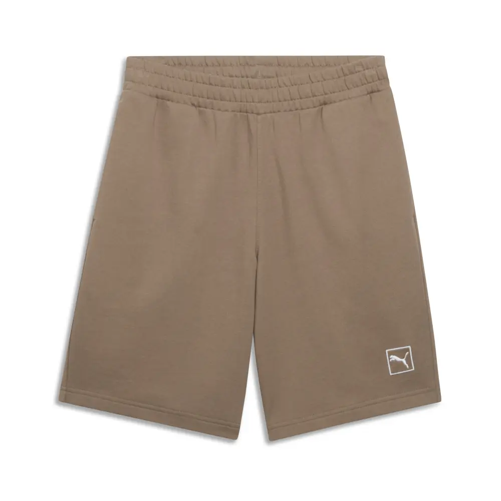 PUMA Mens Essentials Elevated 9 Inch Shorts Casual Bottoms Casual - Brown