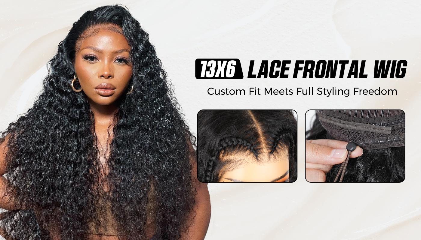 OQ HAIR Straight 13x6 Full Lace Frontal Glueless Wig Pre-Cut Pre-Plucked Pre-Bleached Natural Hairline Wear Go Wig Human Hair With Invisi Draw-strings TikTokShopBlackFriday