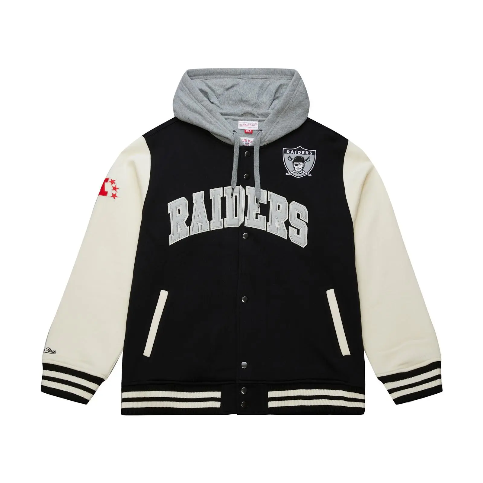 Oakland Raiders Black Sideline Fleece Full-Snap Jacket