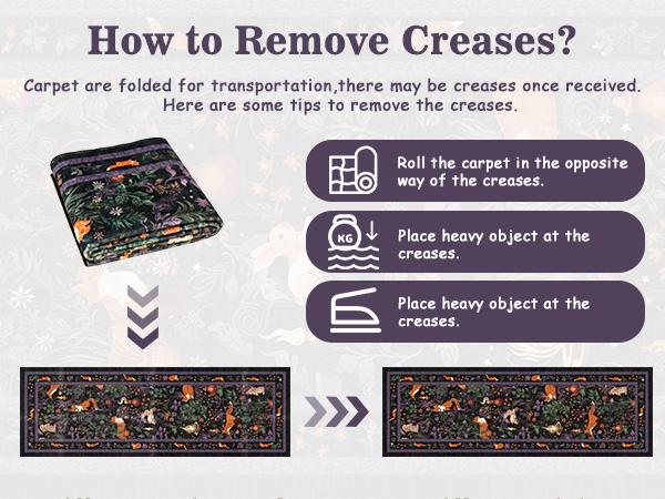 [Restock Up Sale]Geanup Fantasy Fox Animal Runner Rugs for Hallway, Non Slip Botanical Kitchen Rug, Soft Thin Jungle Fox Bedside Runners, Cute Mushroom Accent Floor Carpet for Bedroom Hall Bathroom Laundry