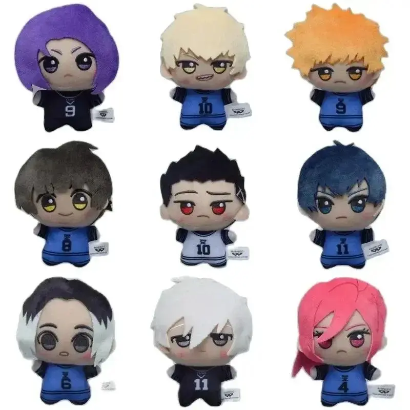 10cm Blue Lock Plush Toy Keychain Pendant - Nagi Seishiro, Chigiri Hyoma, Gagamaru Gin Action Figure - Soft Home Decor Statue, Gift for Anime Fans