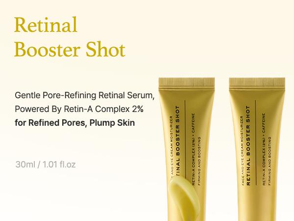 Booster Shot Skin Renewal Duo - Vitamin C & Retinal for Day And Night Brightening, Pore Minimizing, Moisturizing, and Fades Dark Spots | 1.01 fl oz + 1.01 fl oz Booster Shot Skin Renewal Duo - Vitamin C & Retinal for Day And Night Brightening, Pore Minimizing, Moisturizing, and Fades Dark Spots | 1.01 fl oz + 1.01 fl oz
