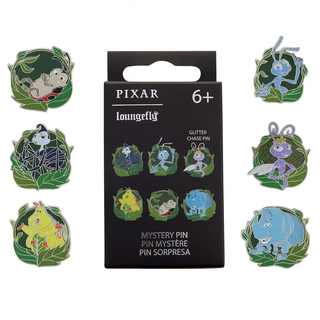 Loungefly Disney Pixar A Bug's Life Enamel Pins Mystery Pack Collar Clip & Brooch Fashion Accessory