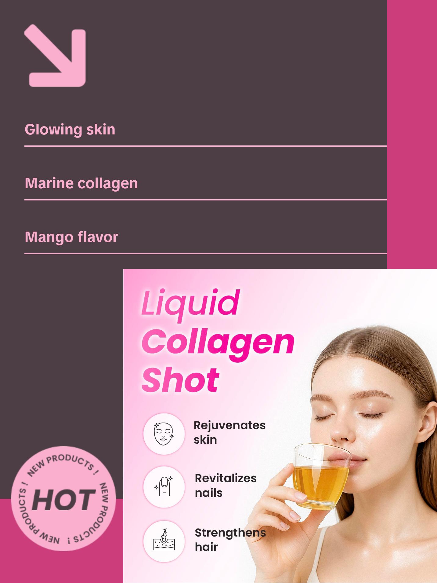 CJWellcare Innerb Glowshot Collagen - Collagen Peptides, Low-Molecular Fish Collagen Shots CJWellcare Innerb Glowshot Collagen - Collagen Peptides, Low-Molecular Fish Collagen Shots