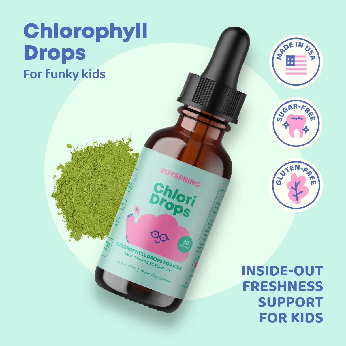 Joy Spring Drops JoySpring Liquid Chlorophyll Drops - Daily Freshness Support - TikTok Shop