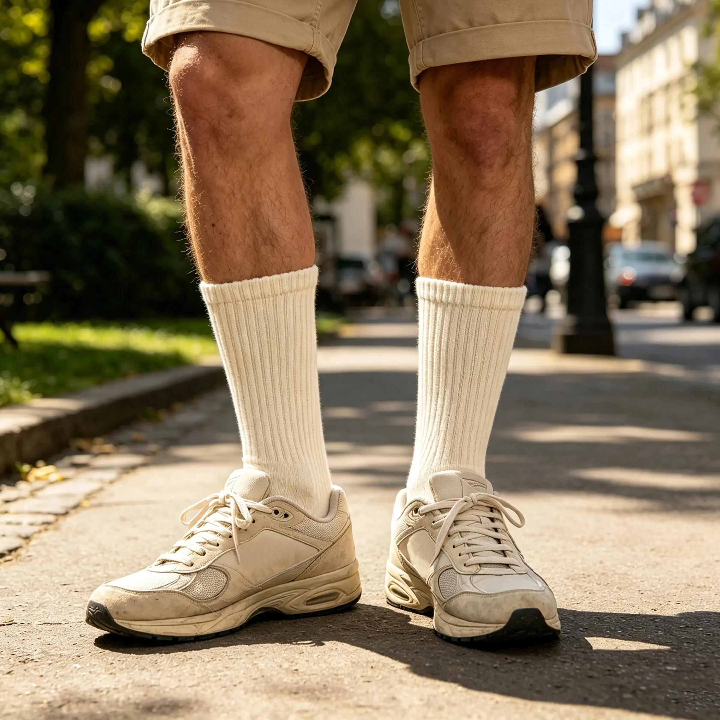Men's & Women's 4-Pair Thick Ribbed Knit Crew Socks, 98% Cotton Cozy Fall-Winter Sports Socks for Loafers, Sneakers
