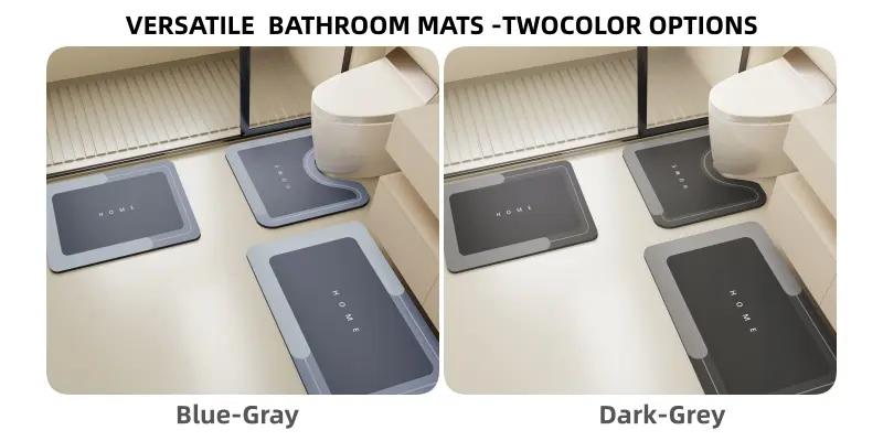 Bathroom Toilet Mat, 3-Piece Set, Quick-Drying Water-Absorbing Floor Mat, Rubber Anti-Slip Bottom Design, Suitable For Bathroom, Washbasin, Toilet, Kitchen, Living Room, Beside The Bathtub, Laundry Room, Bathroom Decoration. Bathmat Bathroom Toilet Mat, 3-Piece Set, Quick-Drying Water-Absorbing Floor Mat, Rubber Anti-Slip Bottom Design, Suitable For Bathroom, Washbasin, Toilet, Kitchen, Living Room, Beside The Bathtub, Laundry Room, Bathroom Decoration. Bathmat