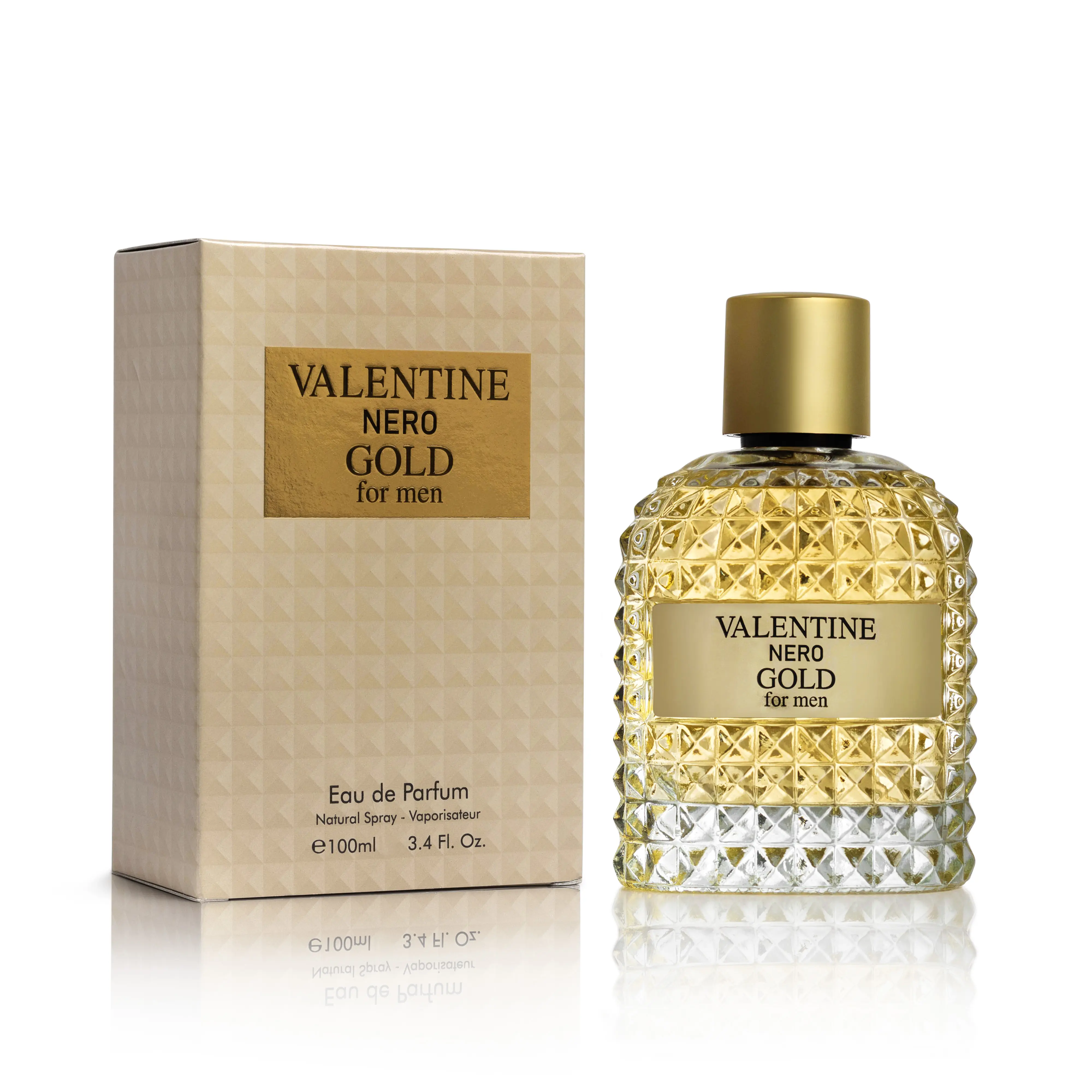 Urban Collection Valentine Nero Gold Men's Cologne, a Bold Passionate Woody Fragrance with Warm Spicy and Vanilla Notes, 100ml Single Item, Bold Passionate Fragrance, Vanilla Scents, Signature Scent, Adults, Luxury High-End Men's Fragrance