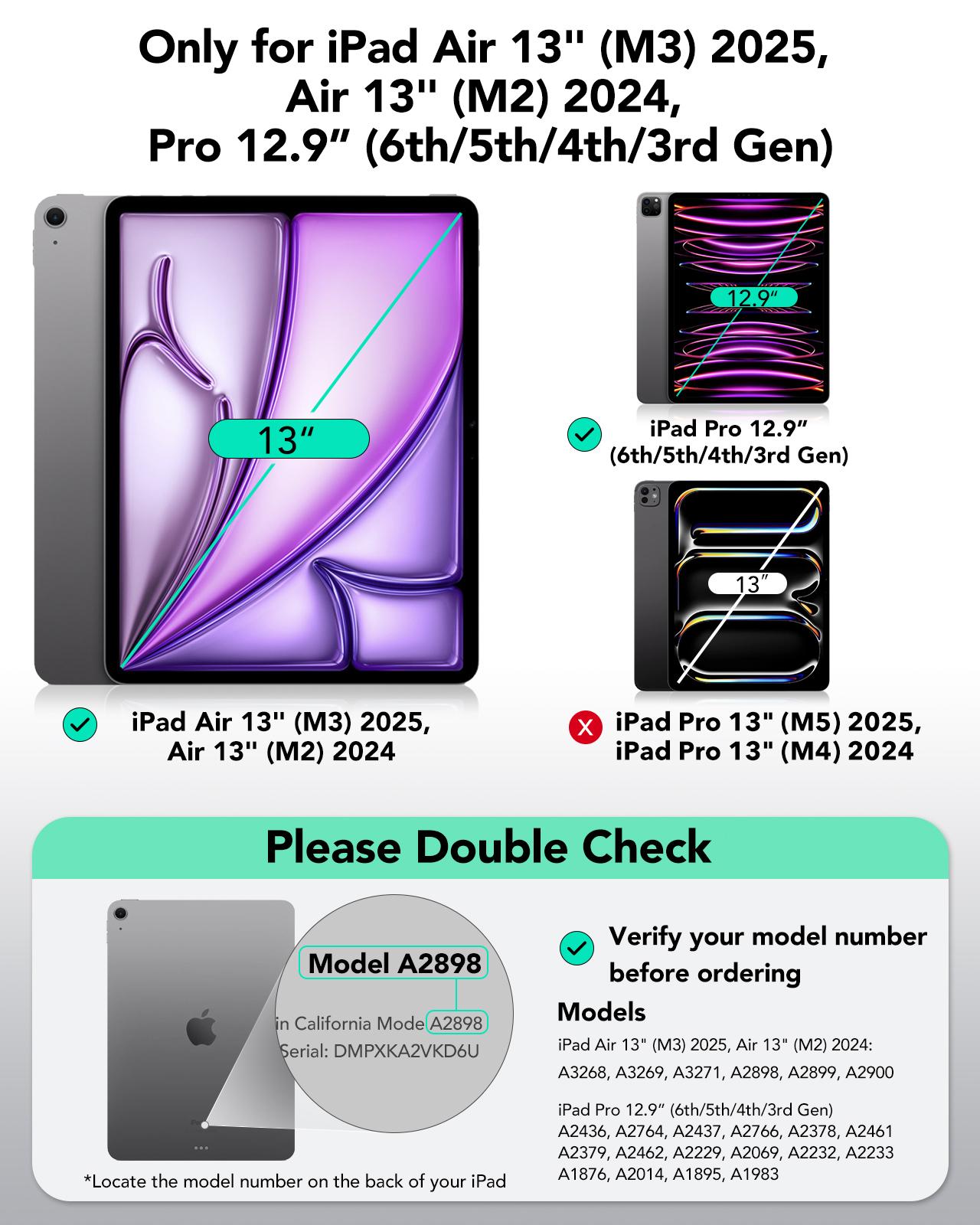 ESR Floating Keyboard Case for iPad Air 11/13 inch, iPad A16/10th Gen Keyboard,Easy-Set Floating Cantilever Stand,Precision Multi-Touch Trackpad, Backlit Keys,Adjustable Viewing Angle