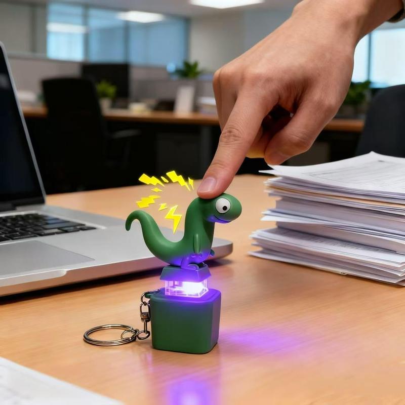 Lizard Button Keychain with Rechargeable LED Light Realistic Croak Color Changing Fun Toy for Kids & Adults Green Design Lizard Button Keychain with Rechargeable LED Light Realistic Croak Color Changing Fun Toy for Kids & Adults Green Design