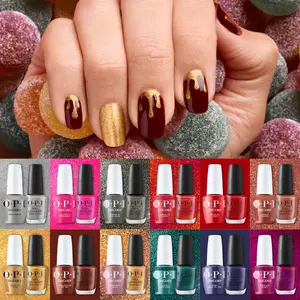 OPI Gel Nail Polish Duo - Set 12 Gel Colors - Opi Holiday 2025 Good Enough to Treat Collection