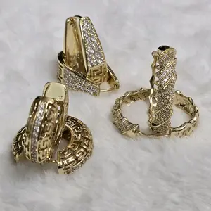 # 0025 Arracadas Hermosas Oro Laminado 14k Alta Calidad 14k Earrings with Elegant Design and Durable Gold Plating