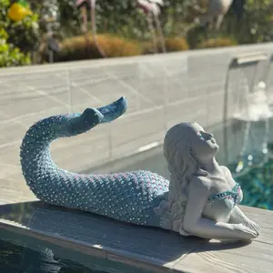 Mermaid statue in Rhinestones