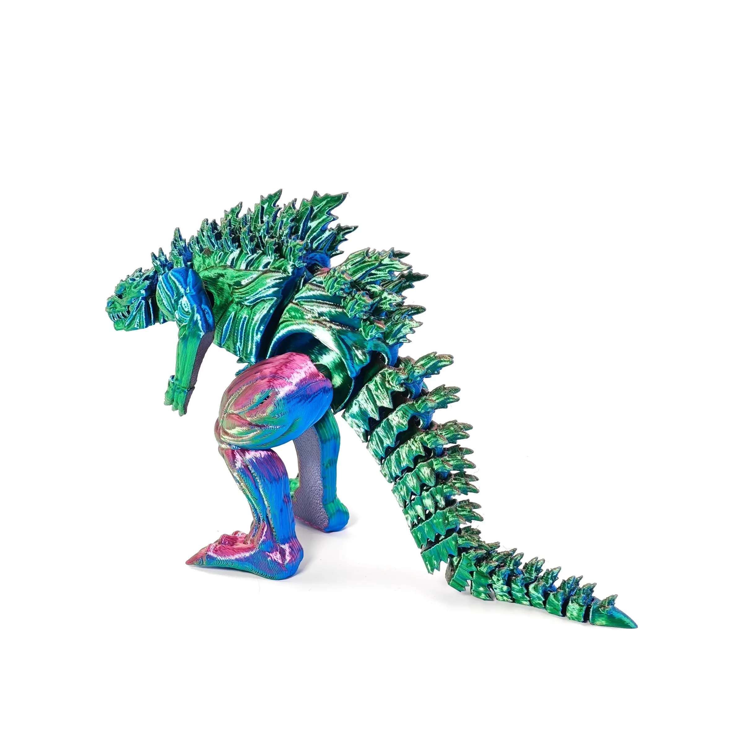Christmas Gift 3D Printed Muscle Monster Figurine, Jointed Activity Movable Monster Dinosaur Figure, Transforming Godzilla Monster Animal Statue, Collectible Figurine