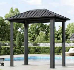 Aoxun Grill Hardtop Gazebo 5 x 8 FT, Outdoor Metal Hard Top Gazebo, Permanent BBQ Pavilion with Galvanized Steel Roof, Aluminum Pavilion with Shelves for Lawn, Garden, Patio, Backyard storage Astronaut Nebula Galaxy Star Projector Tabletop Fire Pit