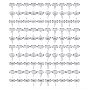 100Pack Ceiling Hooks Adhesive Removable Wall Hanger, 2cm Disc Sticky Ceiling Hooks for Festival Wedding Christmas Decor