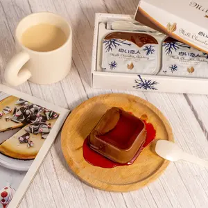 ISHIYA White Lover Milk Chocolate Pudding & Lingonberry Jam 3pc - Hokkaido Souvenir Gift