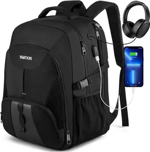 YAMTION School Backpack for Teens and Adults,17 Inch Laptop Bookbag for High School College Students Work Office Business Travel