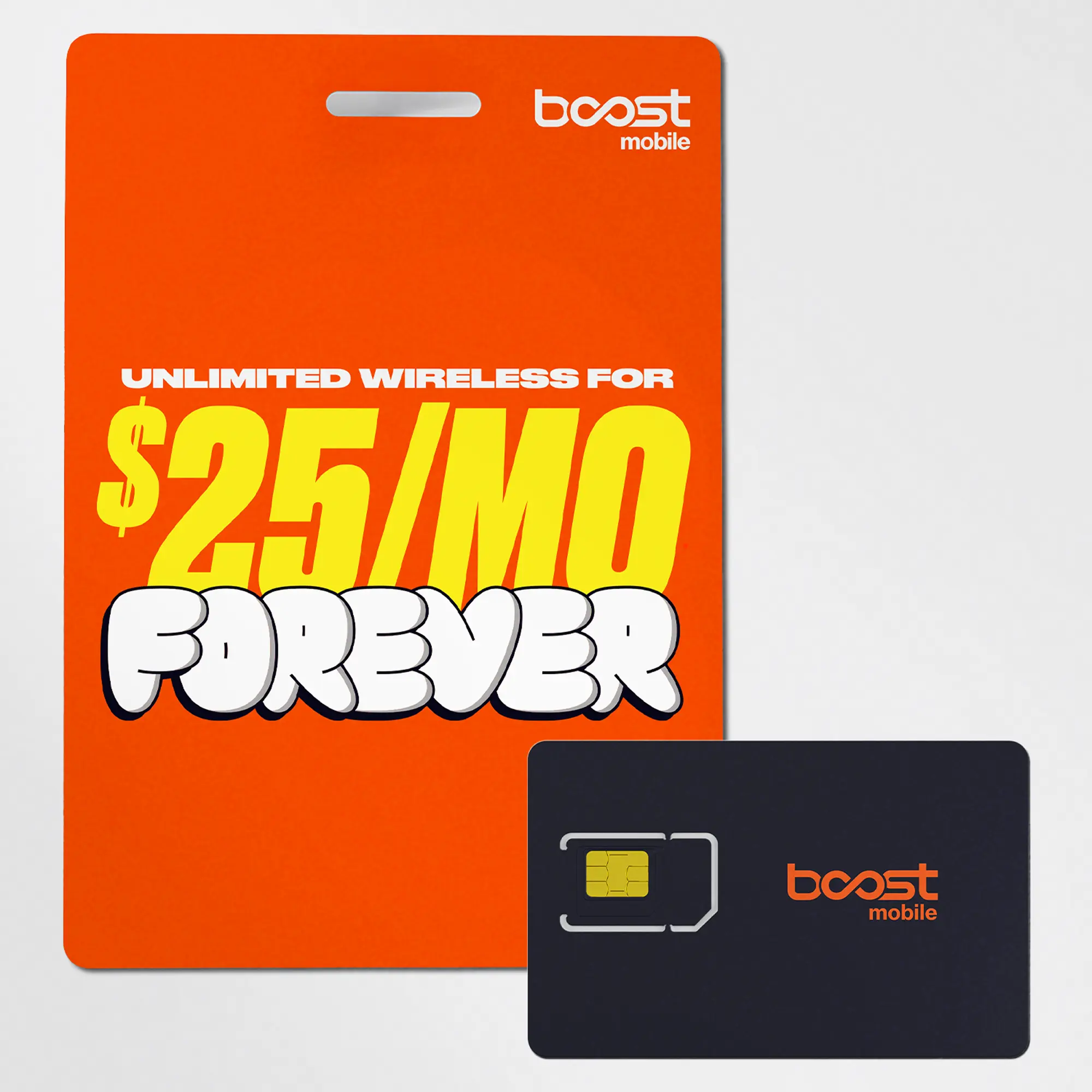 Boost Mobile SIM Kit - Includes Physical SIM Card + First Month of Plan (Unlimited Data, Talk & Text) - Then Just $25/mo For As Long As You Stay Active, Mobile Sim Cards & Accessories, Boost Mobile Network