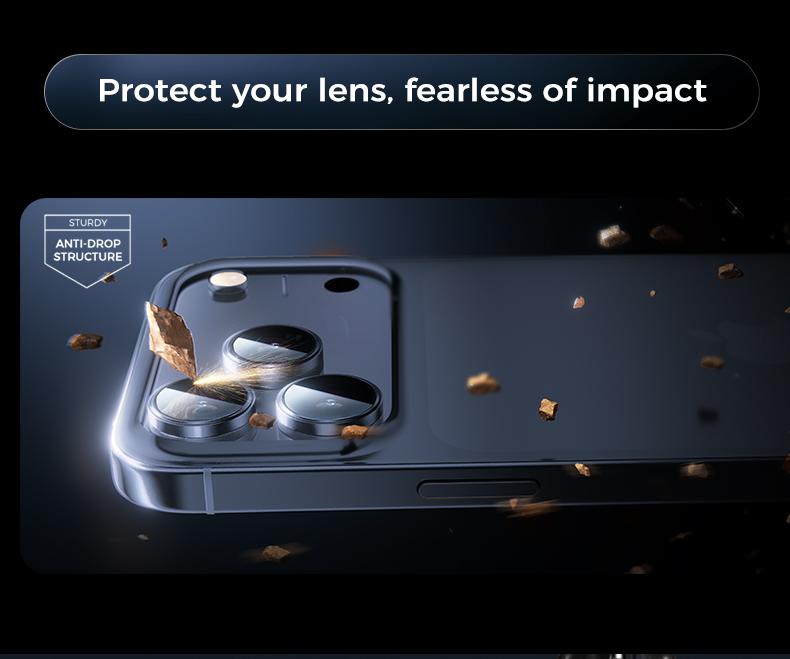 MAGIC JOHN iPhone Ultra Lens Protector 99 Percent Clarity Anti Scratch Easy Installation